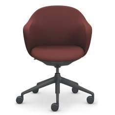 Drehstuhl rot Drehstühle Home Office Konferenzstuhl mit Rollen Sedus se:flair