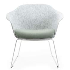 Loungesessel grau Sessel Kuffengestell Lounge Sedus se:lounge light