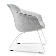 Loungesessel grau Sessel Kuffengestell Lounge Sedus se:lounge light