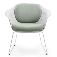 Loungesessel grau Sessel Kuffengestell Lounge Sedus se:lounge light
