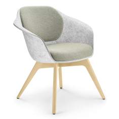 Loungesessel grau Sessel Holz Lounge Sedus se:lounge light