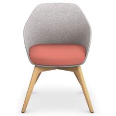 Loungesessel grau orange Sessel Holz Lounge Sedus se:lounge light