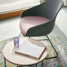 Loungesessel dunkel Sessel Kuffengestell Lounge Sedus se:lounge light