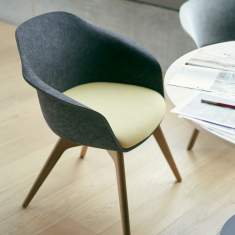 Loungesessel dunkel Sessel Holz Lounge Sedus se:lounge light