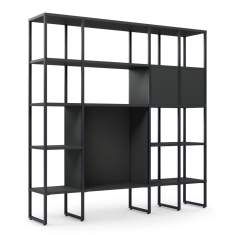 Regal schwarz Regalsystem Büro sedus se:matrix Regalmodul light