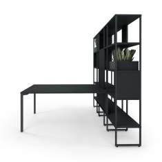 Regal schwarz Regalsystem Büro sedus se:matrix Regalmodul light