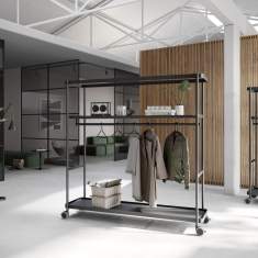 Brunner boards Garderobe als mobile Garderobenlösung in agilen Arbeitsumgebungen