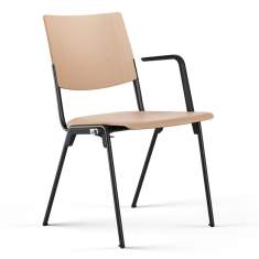Stapelstuhl Holzschale Stapelstühle Grossraumstuhl stapelbar Besuchesrstuhl Brunner hero plus flex