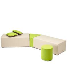 Loungesofa Büro Loungemöbel grün, König + Neurath, NET.WORK.PLACE SITZELEMENTE