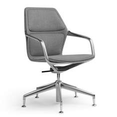 Konferzendrehstuhl grau Konferenzsessel Home Office Drehstuhl Konferenz Brunner ray