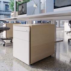 Bürocontainer Holz Container Neudoerfler Motion Roll- & Standcontainer