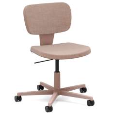 Hybridstuhl rosa Konferenzstuhl mit Rollen Drehstuhl Büro Drehstühle Home Office Materia Palette