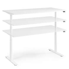 höhenverstellbarer Schreibtisch Büro Schreibtische Home Office Schreibtisch weiss Bürotisch FM Büromöbel fm fouraction