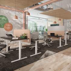 höhenverstellbarer Schreibtisch Büro Schreibtische Home Office Schreibtisch Bürotisch FM Büromöbel fm fouraction