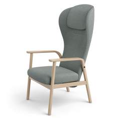 Verstellsessel grau Sessel Lounge Holz Loungesessel Brunner feel
