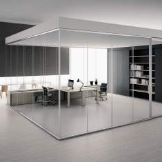Raumhohe Trennwaende Glastrennwand Citterio, Vision