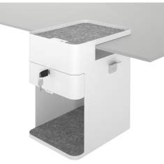Bürotisch Zubehör Desktop Schublade weiss Bento® desktop locker 500