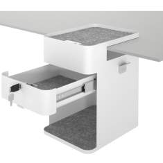 Bürotisch Zubehör Desktop Schublade weiss Bento® desktop locker 500