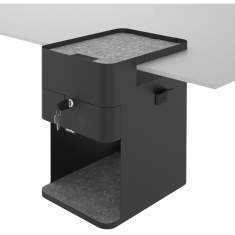 Bürotisch Zubehör Desktop Schublade schwarz Bento® desktop locker 503