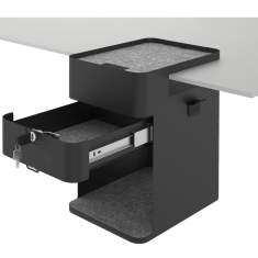Bürotisch Zubehör Desktop Schublade schwarz Bento® desktop locker 503