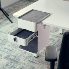 Bürotisch Zubehör Desktop Schublade weiss Bento® desktop locker 500
