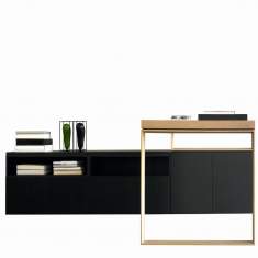 Designer Schreibtisch Direktioneinrichtungen Chefbüro Sideboard Büro, Steelcase, P60