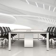 Konferenztisch Aluminium Konferenztische Büro, Bene, AL Conference
rechteckige Tischplatte Holz