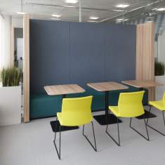 Besucherstuhl gelb Besucherstühle mit Kuffengestell Konferenzstühle Cafeteria Stühle, Bene, B_Side