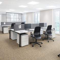 Team-Tisch gross Team-Tische Büromöbel modern Büro Bene Basic Workbench
rechteckige Tischplatte