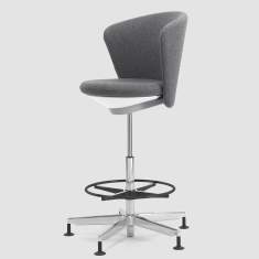 Counterstuhl grau Counterstühle Konferenz Bene, Bay Chair Counter