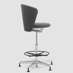 Counterstuhl grau Counterstühle Konferenz Bene, Bay Chair Counter
