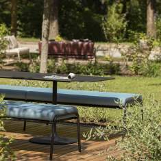 Konferenztisch schwarz Konferenztische rund Bistrotisch Bene CASUAL Outdoor Table Low