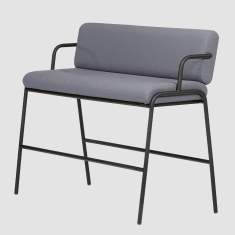 Double Bench grau Sitzbank Lounge Sitzbänke gross Bene Casual Bench High