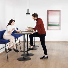 Double Bench blau Sitzbank Lounge Sitzbänke gross Bene Casual Bench High