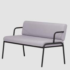 Double Bench grau Sitzbank Lounge Sitzbänke gross Bene Casual Bench low