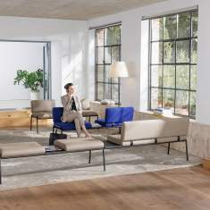 Double Bench beige Sitzbank Lounge Sitzbänke gross Bene Casual Bench low