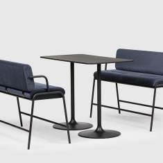 Double Bench blau Sitzbank Lounge Sitzbänke gross Bene Casual Bench medium