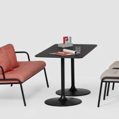Polsterhocker grau Bene CASUAL Stool low