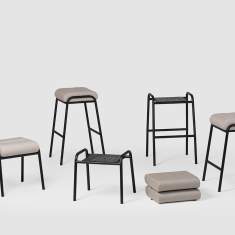 Hocker grau Bene CASUAL Stool