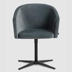 Konferenzstuhl grau Konferenzstühle Konferenzsessel Bene CLUB CHAIR mit Fußkreuz