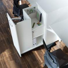 Apothekerschrank weiss Apothekerschränke Büro Bene CUBE_S Tower Unit