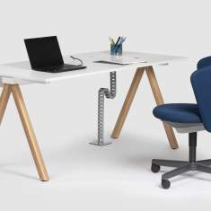 Kleiner Schreibtisch Home Office Büro Schreibtische weiß Homeoffice Büromöbel Bene Delta by Bene
