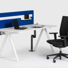 Kleiner Schreibtisch Home Office Büro Schreibtische weiß Homeoffice Büromöbel Bene Delta by Bene