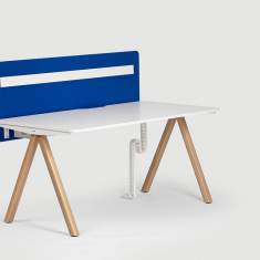 Schreibtisch weiss Schreibtische Holz Bürotisch Büro Bene DELTA PURE