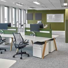 Team-Tisch Holz Büro Team-Tische weiss Bene Delta Workbench