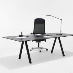Konferenztisch schwarz Konferenztische Büro Bene DELTA PURE MEETING