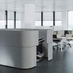 Akustik-Kabine, Schallschutzkabine, Büro, Akustik-Raumsystem Bene Akustik Service Dock DOCKLANDS
