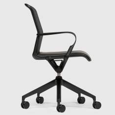 Bürodrehstuhl schwarz Bürodrehstühle  Netzgewebe Bürostuhl mit Armlehnen, Bene, Filo Chair