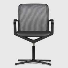 Konferenzstuhl schwarz Konferenzstühle mit Armlehnen Netzgewebe Bene, Filo Chair