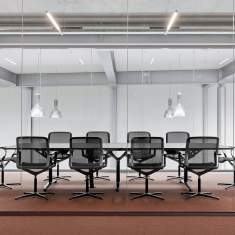 Konferenztisch schwarz Konferenztische Aluminium Bene FILO Table